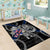 Iceland Vikings Area Rug Nordic Lion Bound in Runes and Chains