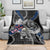 Iceland Vikings Blanket Nordic Lion Bound in Runes and Chains