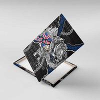 Iceland Vikings Canvas Wall Art Nordic Lion Bound in Runes and Chains