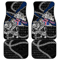 Iceland Vikings Car Mats Nordic Lion Bound in Runes and Chains