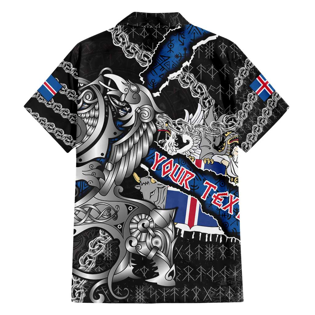 Personalized Iceland Vikings Family Matching Long Sleeve Bodycon Dress and Hawaiian Shirt Nordic Lion Bound in Runes and Chains