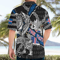 Personalized Iceland Vikings Hawaiian Shirt Nordic Lion Bound in Runes and Chains