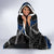 Iceland Vikings Hooded Blanket Nordic Lion Bound in Runes and Chains