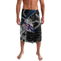 Personalized Iceland Vikings Lavalava Nordic Lion Bound in Runes and Chains
