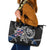 Iceland Vikings Leather Tote Bag Nordic Lion Bound in Runes and Chains
