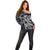 Personalized Iceland Vikings Off Shoulder Sweater Nordic Lion Bound in Runes and Chains