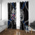 Iceland Vikings Window Curtain Nordic Lion Bound in Runes and Chains