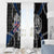 Iceland Vikings Window Curtain Nordic Lion Bound in Runes and Chains