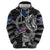 Personalized Iceland Vikings Zip Hoodie Nordic Lion Bound in Runes and Chains