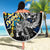 Sweden Vikings Beach Blanket Nordic Lion Bound in Runes and Chains
