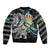 Personalized Sweden Vikings Bomber Jacket Nordic Lion Bound in Runes and Chains