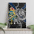 Sweden Vikings Canvas Wall Art Nordic Lion Bound in Runes and Chains