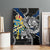 Sweden Vikings Canvas Wall Art Nordic Lion Bound in Runes and Chains