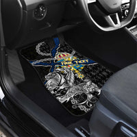 Sweden Vikings Car Mats Nordic Lion Bound in Runes and Chains