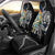 Sweden Vikings Car Seat Cover Nordic Lion Bound in Runes and Chains