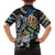Personalized Sweden Vikings Family Matching Off The Shoulder Long Sleeve Dress and Hawaiian Shirt Nordic Lion Bound in Runes and Chains