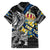 Personalized Sweden Vikings Family Matching Off Shoulder Maxi Dress and Hawaiian Shirt Nordic Lion Bound in Runes and Chains