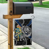 Sweden Vikings Garden Flag Nordic Lion Bound in Runes and Chains