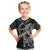 Personalized Sweden Vikings Kid T Shirt Nordic Lion Bound in Runes and Chains