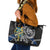 Sweden Vikings Leather Tote Bag Nordic Lion Bound in Runes and Chains