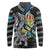 Personalized Sweden Vikings Long Sleeve Polo Shirt Nordic Lion Bound in Runes and Chains