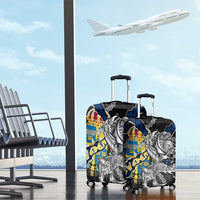 Sweden Vikings Luggage Cover Nordic Lion Bound in Runes and Chains