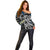 Personalized Sweden Vikings Off Shoulder Sweater Nordic Lion Bound in Runes and Chains