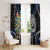 Sweden Vikings Window Curtain Nordic Lion Bound in Runes and Chains