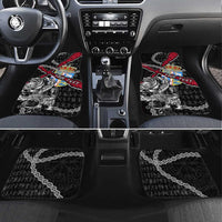 Denmark Vikings Car Mats Nordic Lion Bound in Runes and Chains