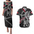 Personalized Denmark Vikings Couples Matching Puletasi and Hawaiian Shirt Nordic Lion Bound in Runes and Chains