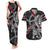 Personalized Denmark Vikings Couples Matching Tank Maxi Dress and Hawaiian Shirt Nordic Lion Bound in Runes and Chains