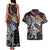 Personalized Denmark Vikings Couples Matching Tank Maxi Dress and Hawaiian Shirt Nordic Lion Bound in Runes and Chains