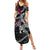 Personalized Denmark Vikings Family Matching Summer Maxi Dress and Hawaiian Shirt Nordic Lion Bound in Runes and Chains