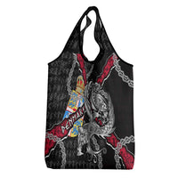 Denmark Vikings Grocery Bag Nordic Lion Bound in Runes and Chains