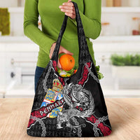 Denmark Vikings Grocery Bag Nordic Lion Bound in Runes and Chains
