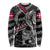 Personalized Denmark Vikings Long Sleeve Shirt Nordic Lion Bound in Runes and Chains