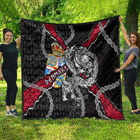 Denmark Vikings Quilt Nordic Lion Bound in Runes and Chains