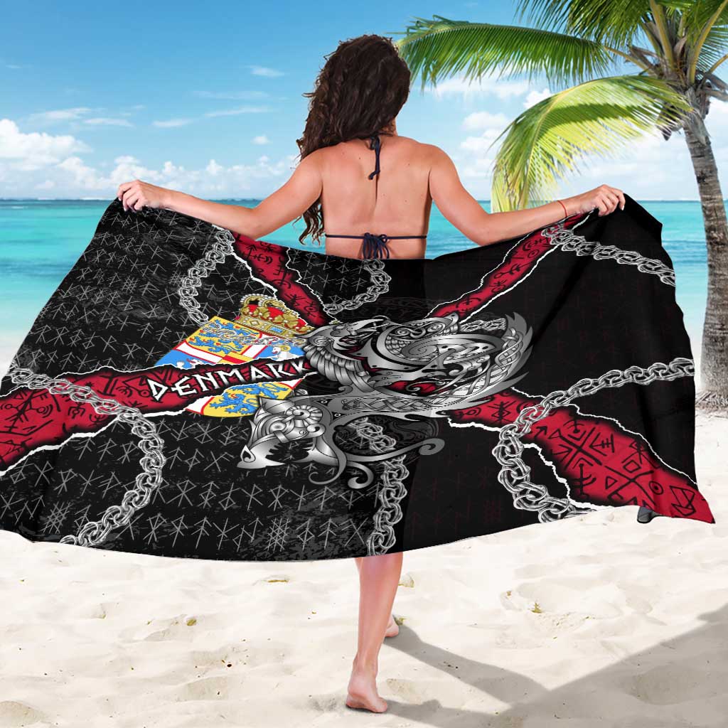 Denmark Vikings Sarong Nordic Lion Bound in Runes and Chains