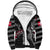 Personalized Denmark Vikings Sherpa Hoodie Nordic Lion Bound in Runes and Chains