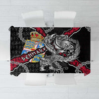 Denmark Vikings Tablecloth Nordic Lion Bound in Runes and Chains