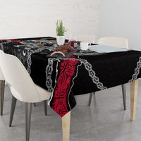 Denmark Vikings Tablecloth Nordic Lion Bound in Runes and Chains