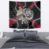 Denmark Vikings Tapestry Nordic Lion Bound in Runes and Chains