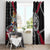 Denmark Vikings Window Curtain Nordic Lion Bound in Runes and Chains