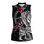 Personalized Denmark Vikings Women Sleeveless Polo Shirt Nordic Lion Bound in Runes and Chains