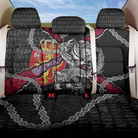 Norway Vikings Back Car Seat Cover Nordic Lion Bound in Runes and Chains