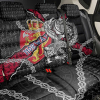 Norway Vikings Back Car Seat Cover Nordic Lion Bound in Runes and Chains