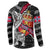 Personalized Norway Vikings Button Sweatshirt Nordic Lion Bound in Runes and Chains