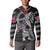 Personalized Norway Vikings Button Sweatshirt Nordic Lion Bound in Runes and Chains