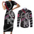 Personalized Norway Vikings Couples Matching Short Sleeve Bodycon Dress and Long Sleeve Button Shirt Nordic Lion Bound in Runes and Chains