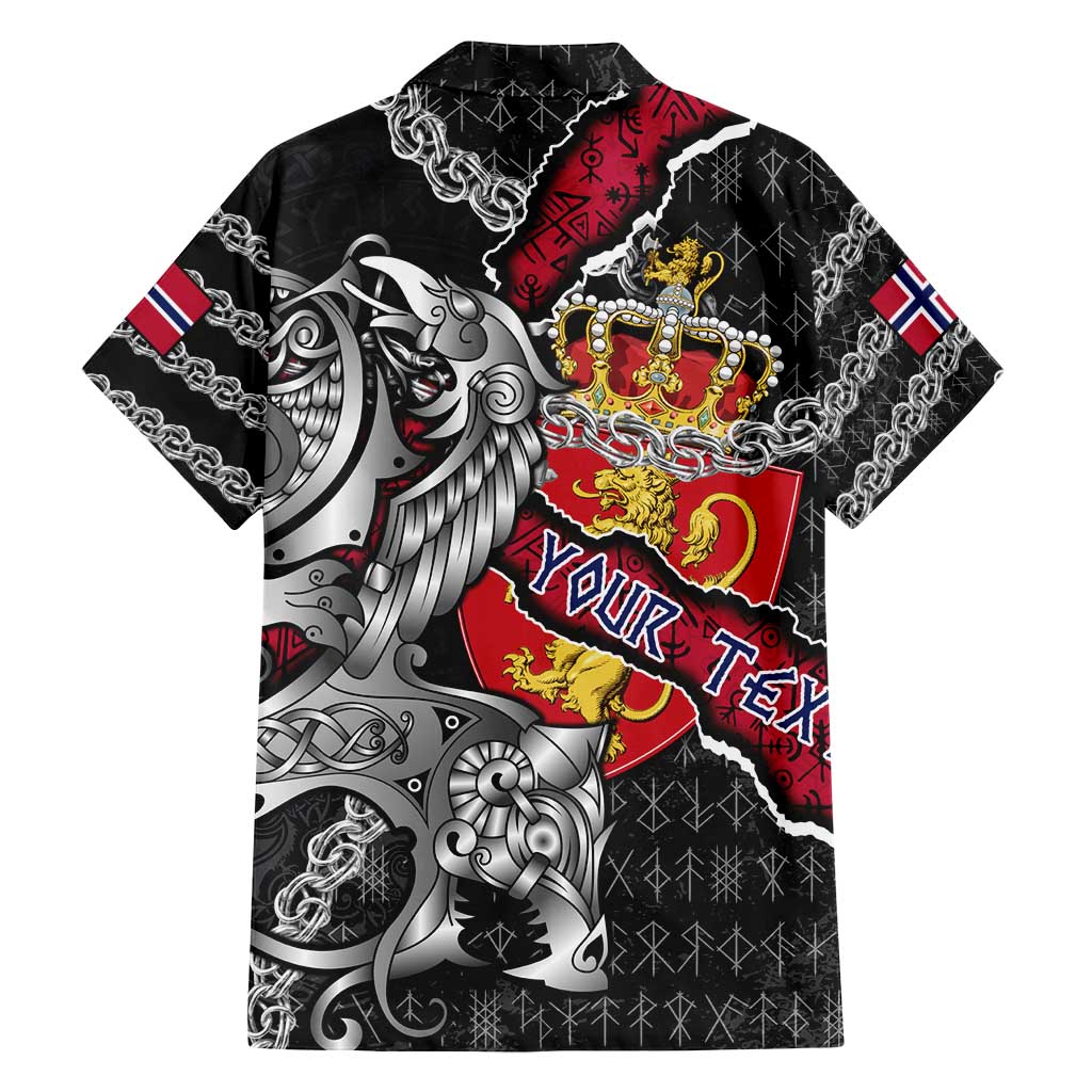 Personalized Norway Vikings Family Matching Long Sleeve Bodycon Dress and Hawaiian Shirt Nordic Lion Bound in Runes and Chains